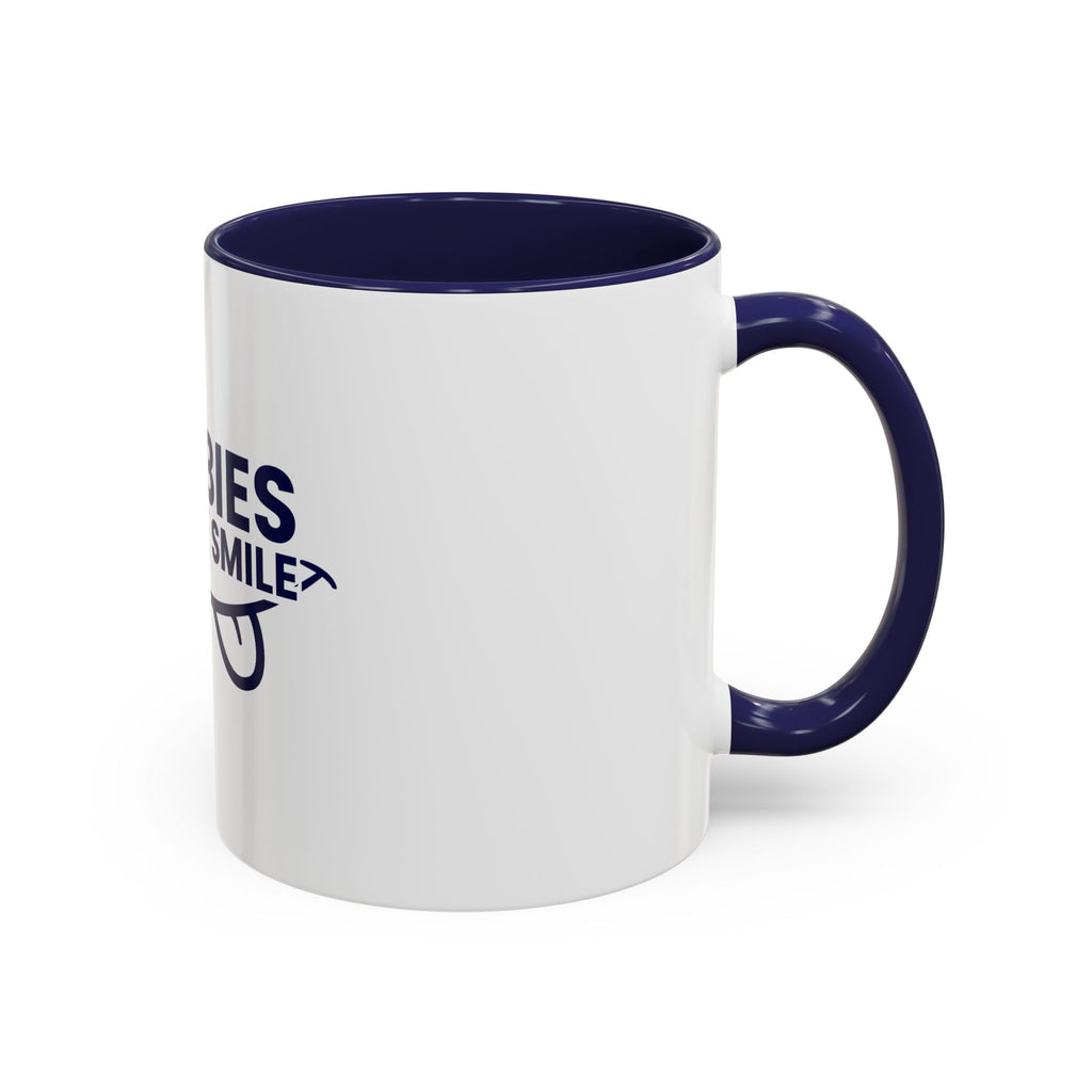 Accent Coffee Mug – "Boobies Make Me Smile" Funny Novelty Mug