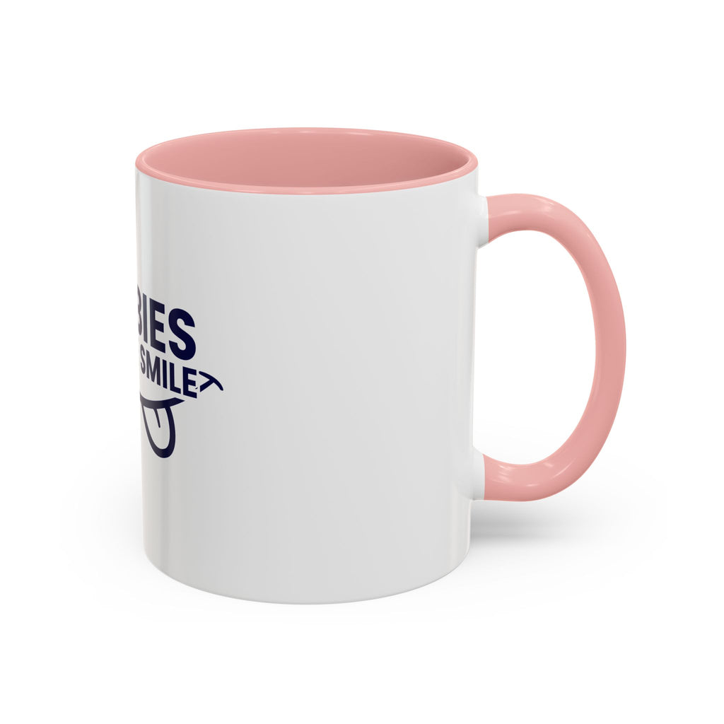 Accent Coffee Mug – "Boobies Make Me Smile" Funny Novelty Mug