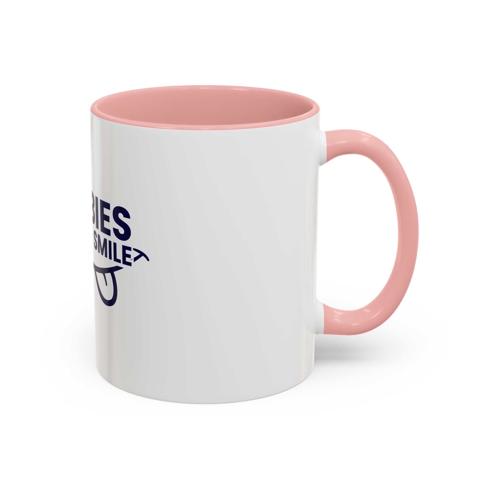 Accent Coffee Mug – "Boobies Make Me Smile" Funny Novelty Mug