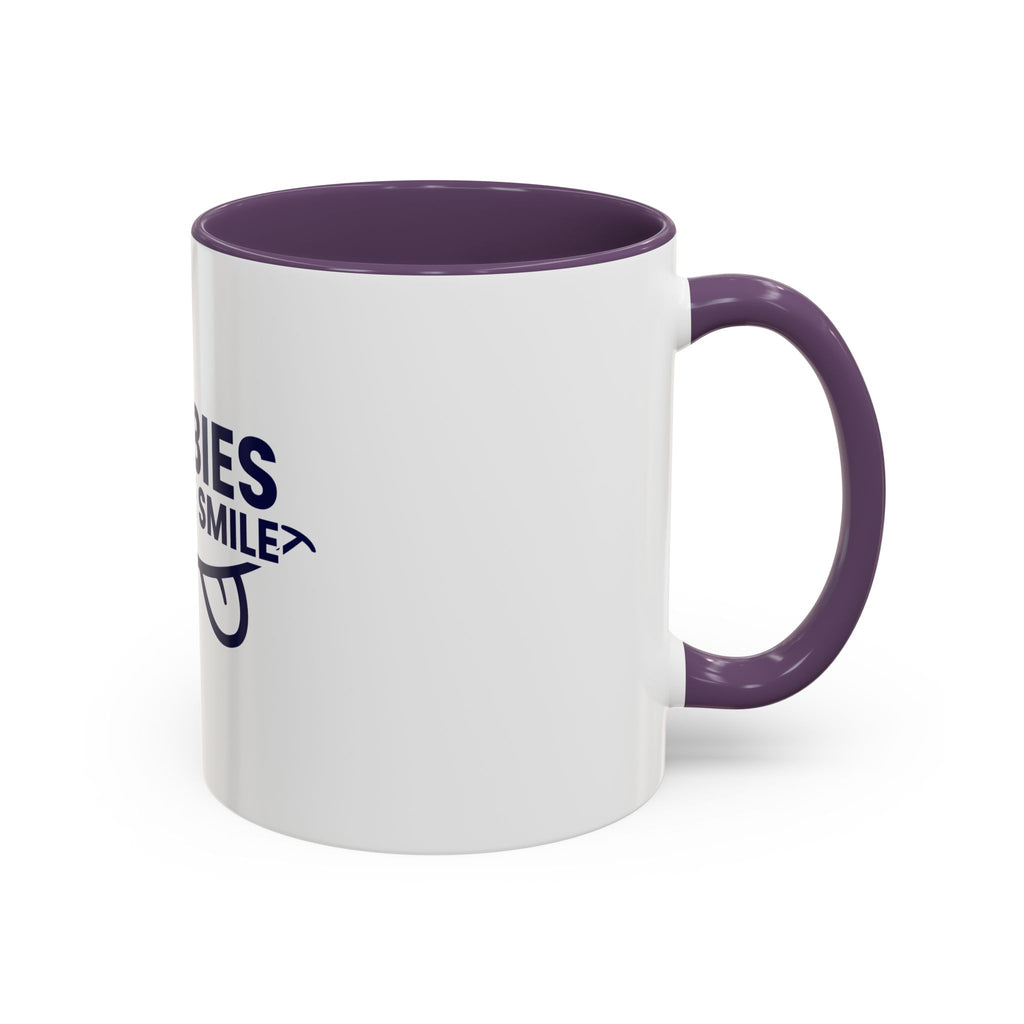 Accent Coffee Mug – "Boobies Make Me Smile" Funny Novelty Mug