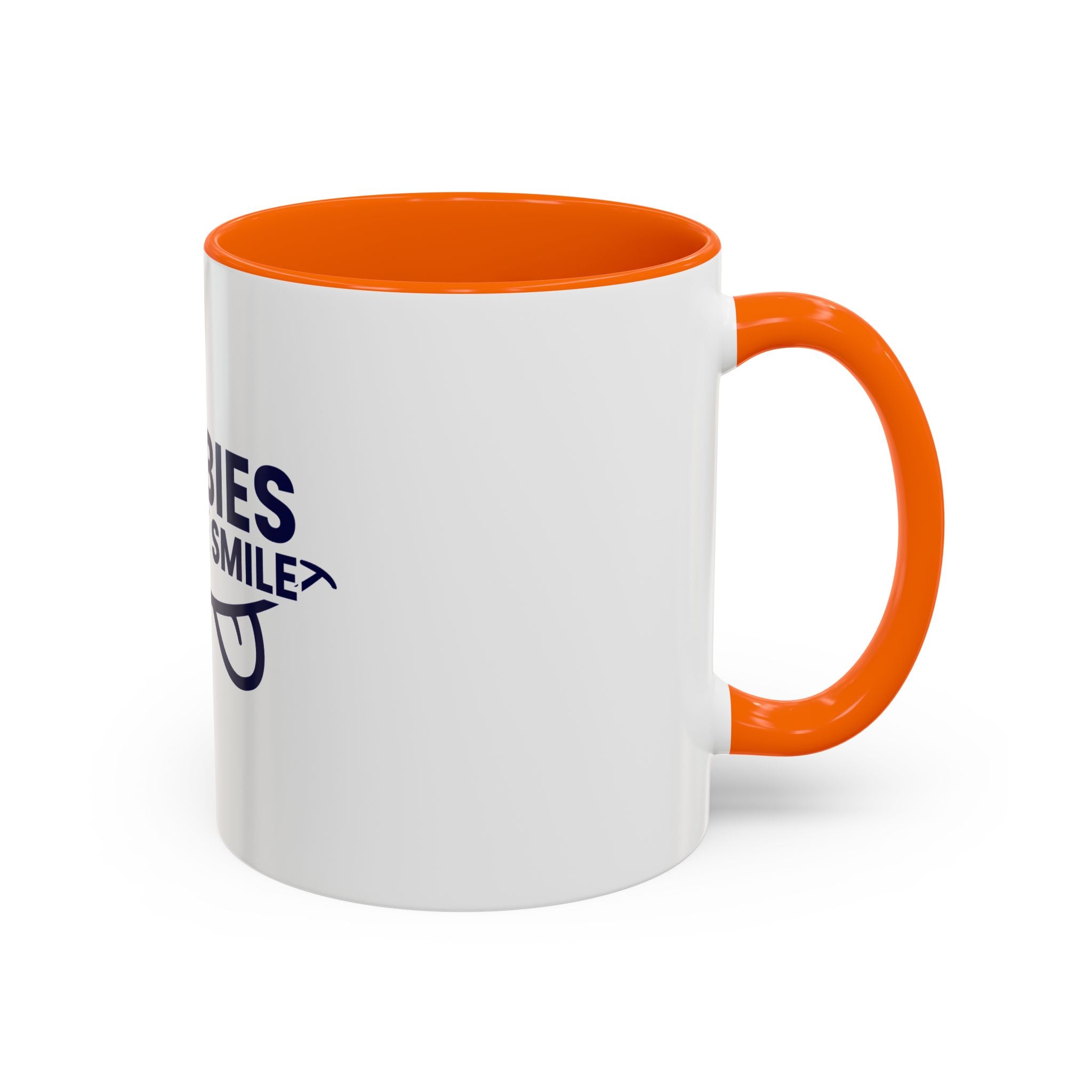 Accent Coffee Mug – "Boobies Make Me Smile" Funny Novelty Mug