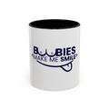Accent Coffee Mug – "Boobies Make Me Smile" Funny Novelty Mug