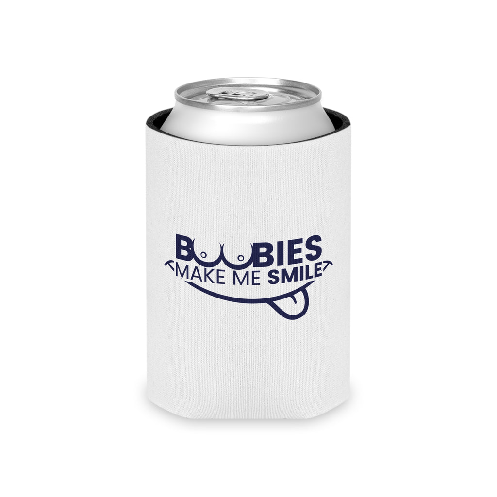 Can Cooler – “Boobies Make Me Smile” Funny Party Koozie