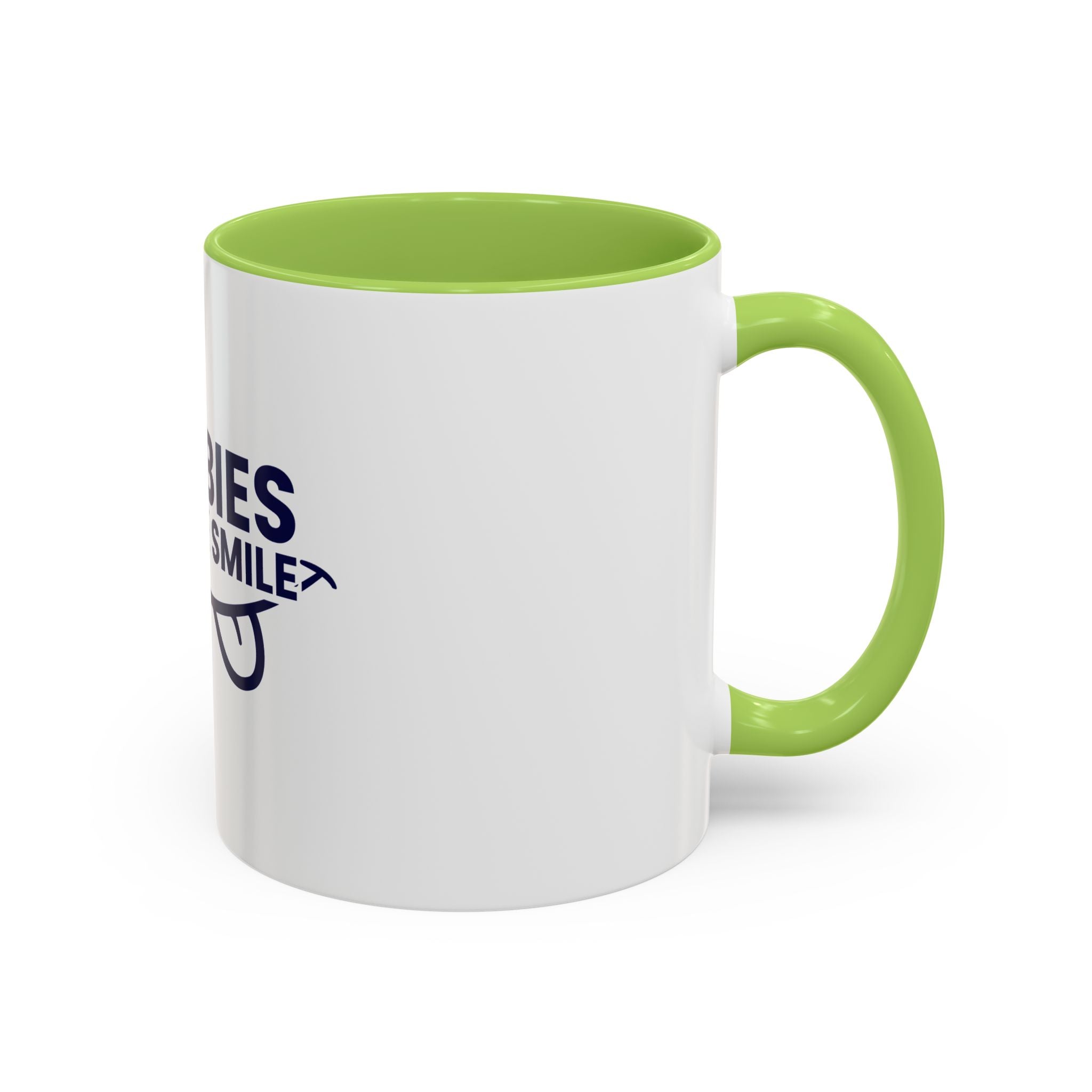 Accent Coffee Mug – "Boobies Make Me Smile" Funny Novelty Mug